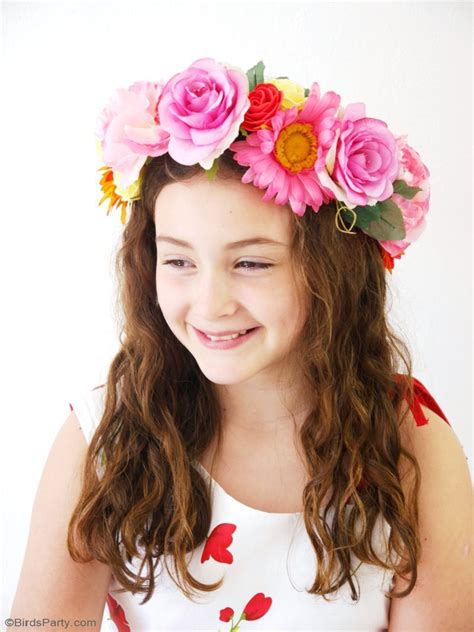 Diy Pretty And Easy Flower Crowns Party Ideas Party