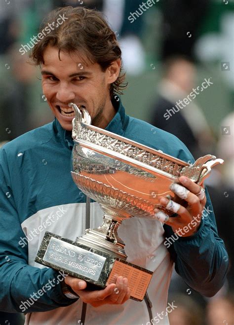 Rafael Nadal Spain Celebrates Trophy After Editorial Stock Photo