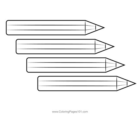 Color Pencil Coloring Page for Kids - Free Back to School Printable