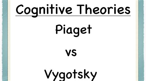 Sale Similarities Between Piaget And Vygotsky Theories In Stock