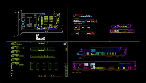 Plans For A Supermarket Dwg Plan For Autocad • Designs Cad