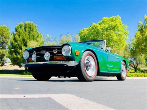 1972 Triumph Tr6 British Racing Green Southern California Exceptional