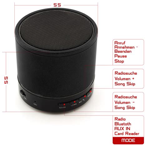Mini Bluetooth Lautsprecher Boxen Speaker Wireless Mp3 Pc Handy Tablet Schwarz Ebay