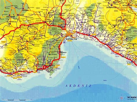 Antalya Map ~ Antalya City Blog