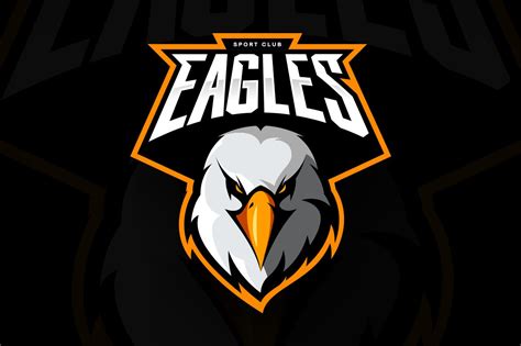 Eagle Mascot Sport Logo Design Custom Designed Illustrations