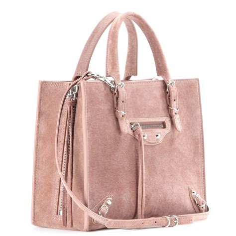 Shop online the latest ss21 collection of balenciaga for women on ssense and find the perfect clothing. Balenciaga Mini Papier A4 Suede Shoulder Bag in Pink (rose ...