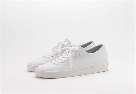 JAK Calf Leather Leather Upper All White Cotton Bag Atom Leather Sneakers Style Icons