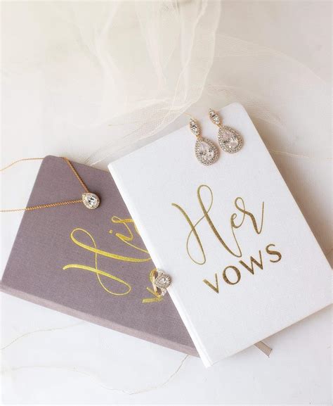 Wedding Vow Books His And Hers Hardcover Linen Wedding Vow