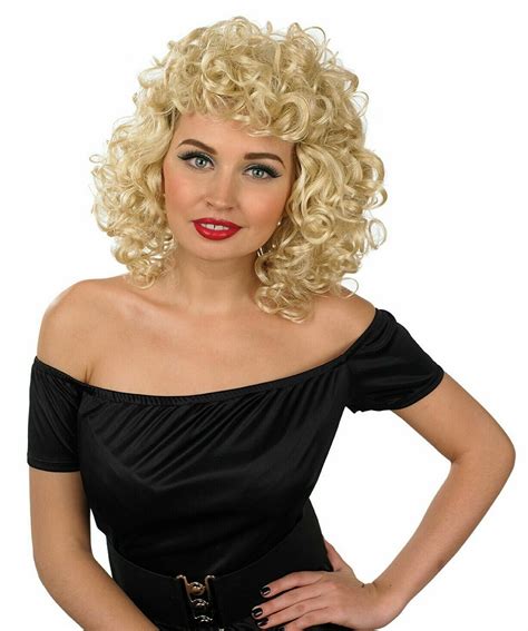 50s Curly Blonde Movie Sweetheart Wig Fancy Dress Party Halloween Accessory Ebay