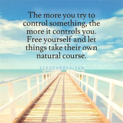 The More You Try To Control Something The More It Controls You Tiny