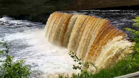 Tahquamenon Upper Root Beer Falls Waterfall Asmr Relax With Nature