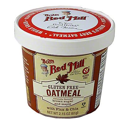Bobs red mill is known for producing the best natural flours, mixes and grains to make your favorite healthy dish. Bob's Red Mill Brown Sugar and Maple Oatmeal Cup, 2.15 oz ...