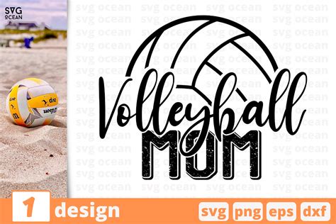 1 Volleyball Mom Volleyball Quote Cricut Svg By Svgocean Thehungryjpeg