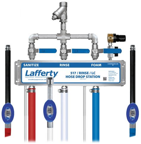 517 Sanitize Rinse Lc Foam Hose Drop Station Lafferty Equipment