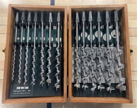 Vintage Irwin Complete Boxed Set Of 13 Auger Drill Brace Bits Original Box Usaのebay公認海外通販｜セカイモン