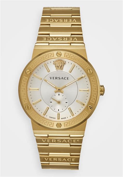 Versace Watches Greca Logo Watch Gold Colouredsilver Coloured
