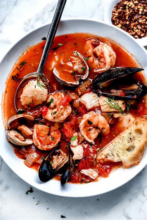 Bouillabaisse is a french seafood soup made. Ina Garten's Easy Cioppino Recipe | foodiecrush .com