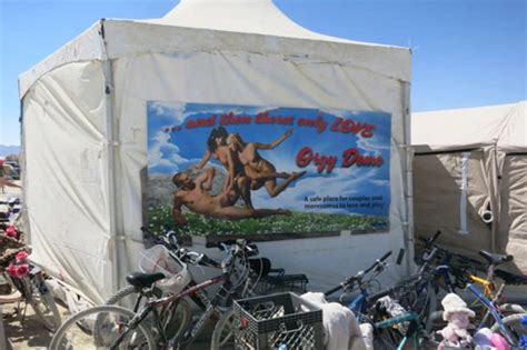 Orgy Dome Hosted At Burning Man Festival In Black Rock City Nevada