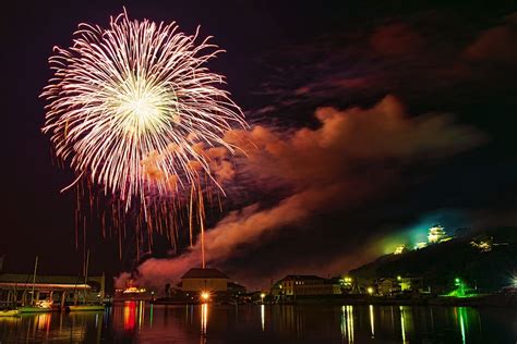 Hd Wallpaper Photography Of Fireworks Display Over City During