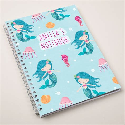 Buy Personalised Notebook Mermaid For Gbp 499 Card Factory Uk
