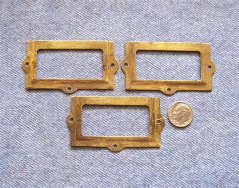By clicking ok or clicking into any content on this site you agree to allow cookies to be placed. Brass Label Holder Lot Industrial Antique Library Card ...