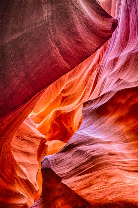 Images of antelope canyon, upper and lower, sharing photo techniques of capturing the incredible light of slot canyons. Lower Antelope Canyon Photographs | William Horton Photography