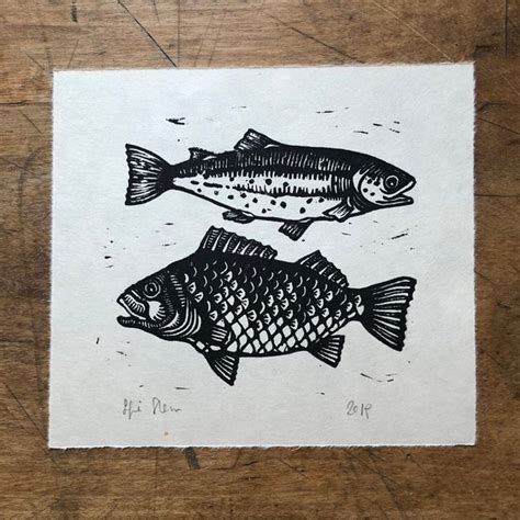 Original Lino Print Etsy