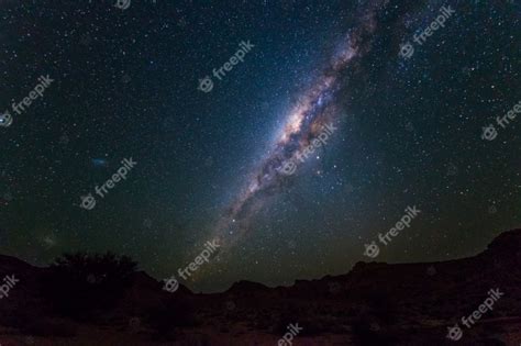 Voie Lactée Voûte étoiles Dans Le Ciel Le Désert Du Namib En Namibie