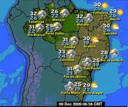 Veja as temperaturas na semana. Calor e Previsão do Tempo - Brasil Escola