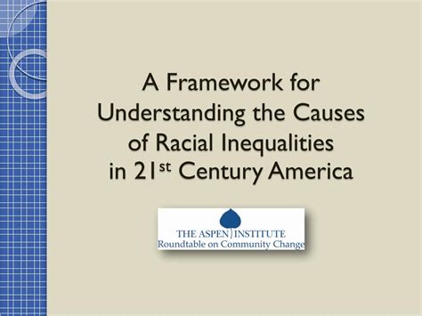 Ppt A Framework For Understanding The Causes Of Racial Inequalities