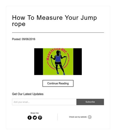 Check spelling or type a new query. How To Measure Your Jump rope | Jump rope, Jump rope ...