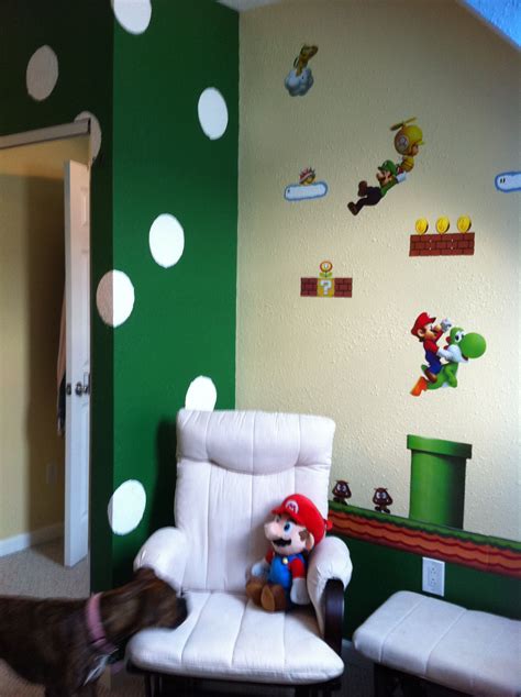 Super Mario Bros Room Maybe Red With White Spots Bedroom Red Girl
