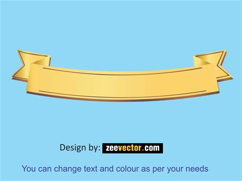 Gold Ribbon Vector Free Free Vector Design Cdr Ai Eps Png Svg