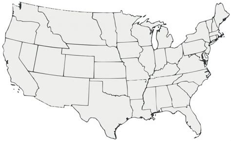 Printable United States Map Unlabeled Printable Maps Online