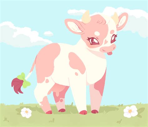 Strawberry Cow By Pandemiamichi