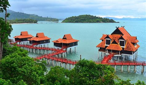 The langkawi sky bridge is said to be the longest free span and curved suspension bridge in the world, with its highest point at 708 meters above sea level. Berjaya Langkawi Resort | Overwater Bungalows