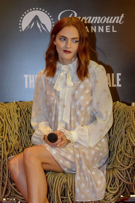 ( paulo fonseca — press conference). MADELINE BREWER at The Handmaid's Press Conference in Sao ...