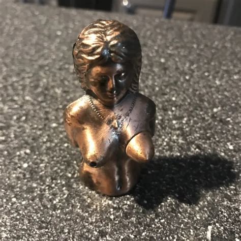 VINTAGE NUDE Female Bust Refillable Butane Torch Lighter Naked Woman PicClick