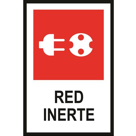 Letrero Red Inerte 16x24cm Gráfica Letrilandia