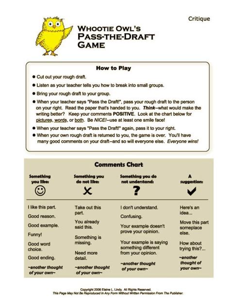 I teach high school, and some people vary their drafts. REVISE YOUR WRITING - PLAY WHOOTIE OWL'S "PASS THE DRAFT" GAME | Moral stories for kids, Short ...