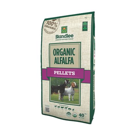 Buy Standlee Organic Alfalfa Pellets Farmpet Animal Food 40lb Online