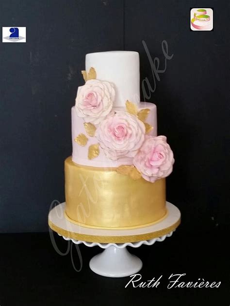 wedding cake roses decorated cake by ruth gatoandcake cakesdecor