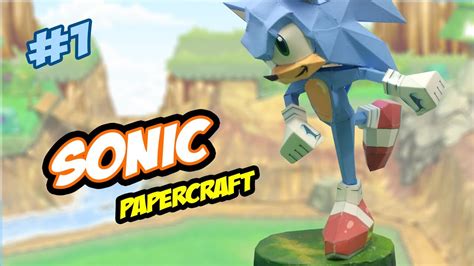 How To Make Sonic Papercraft Youtube