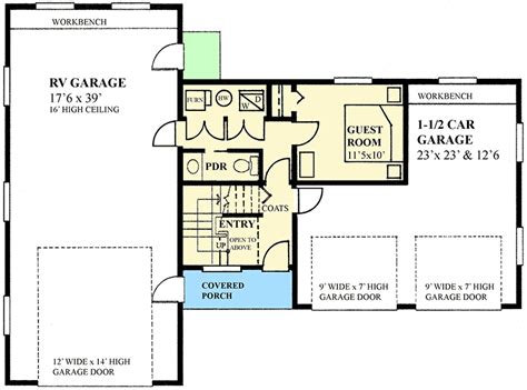 If a stock plan cannot provide you with all the features you want, our experienced and creative staff are very receptive and will work with you. RV Garage Apartment with Guest Bed - 9839SW ...