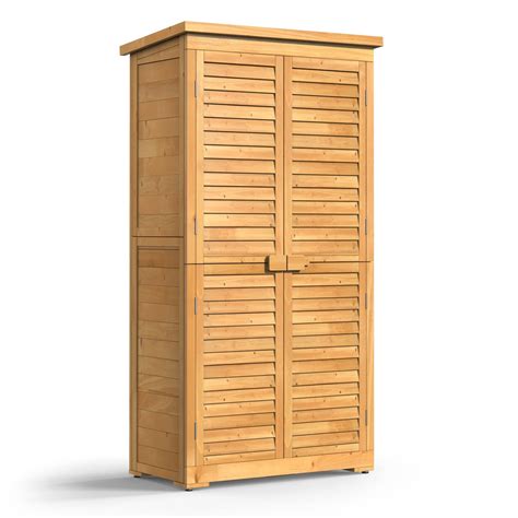 Buy 632 Outdoor Storage Cabinet With 3 Detachable Shelves Lockable