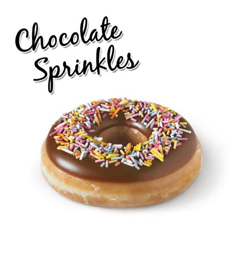 Krispy Kreme Chocolate Sprinkles Our Signature Ring Doughnut Hand