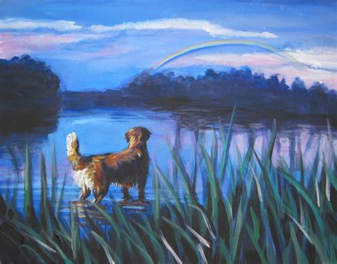 Golden Retriever Dog Art Print Of Lashepard Painting 8x10 Etsy
