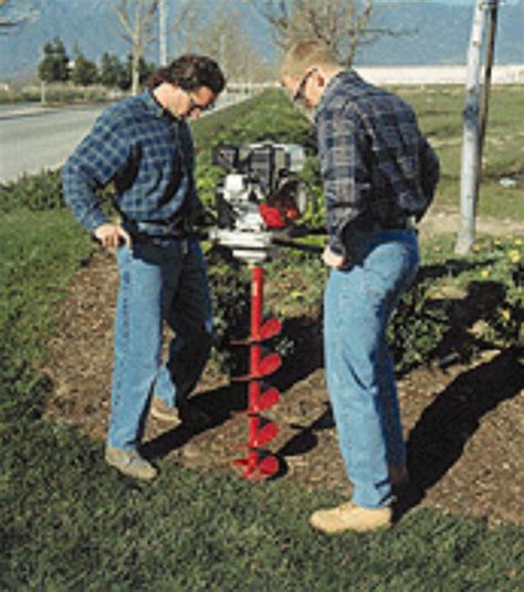 Welcome to naperville construction fence rental. AUGER 2 MAN HAND 5HP GAS Rentals Oswego IL, Where to Rent ...