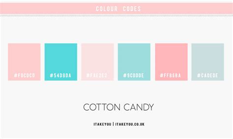 Cotton Candy Colour Scheme Colour Palette 71 I Take You Wedding