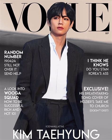 Kim Taehyung On Instagram “these Vogue X Taehyung Edits Are Becoming